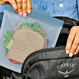 Silicone Reusable Bag  Sandwich (28 oz) - Ocean Blue E6