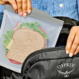 Silicone Reusable Bag  Sandwich (28 oz) - Fog H8