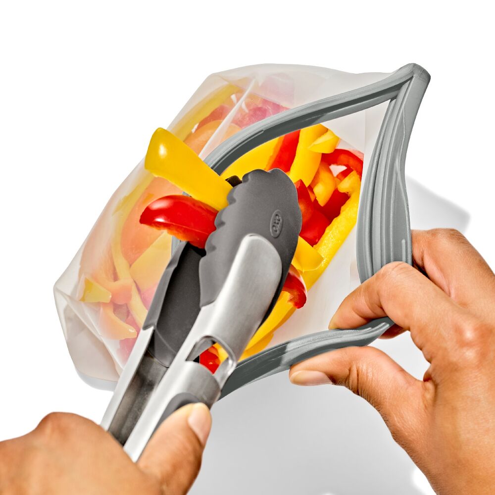 Silicone Reusable Bag  Sandwich (28 oz) - Fog H8