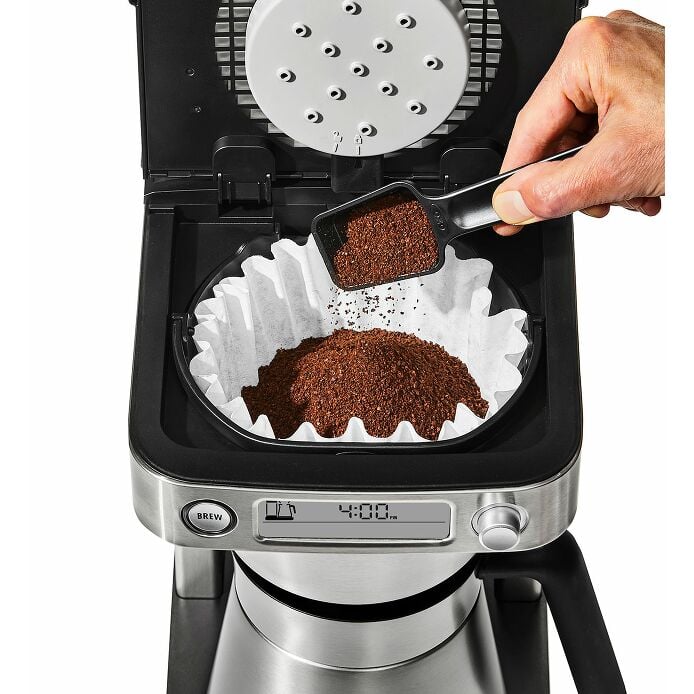 12-Cup Coffee Maker with Podless Single-Serve Function Y0