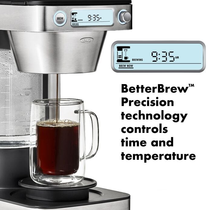 12-Cup Coffee Maker with Podless Single-Serve Function Y0