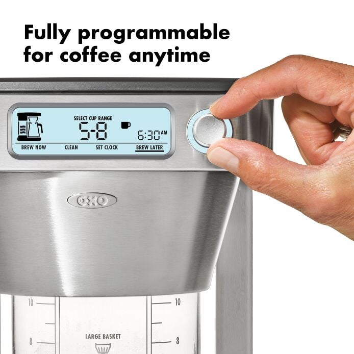12-Cup Coffee Maker with Podless Single-Serve Function Y0