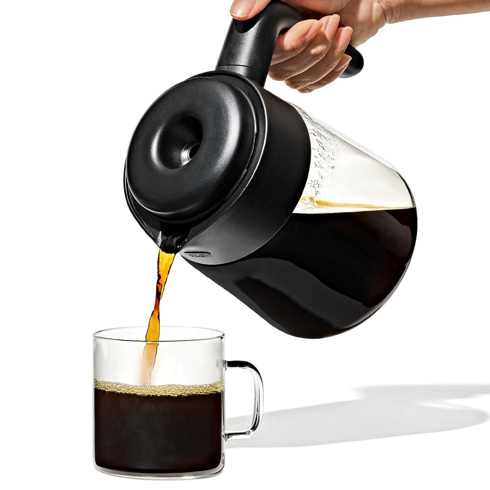 8-Cup Coffee Maker with Podless Single-Serve Function and Glass Carafe D2