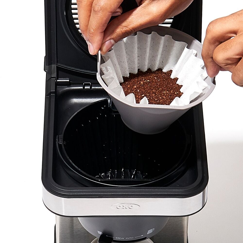 8-Cup Coffee Maker with Podless Single-Serve Function and Glass Carafe B7