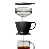 Pour Over Coffee Maker with Water Tank - Matte Black N6