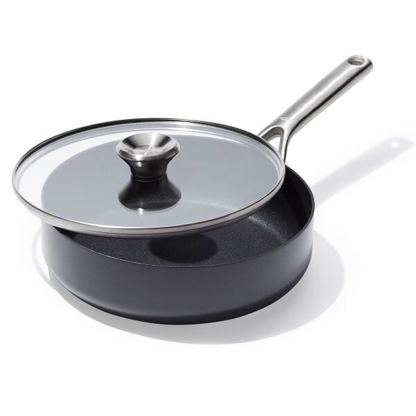 Ceramic Professional Non-Stick 3-Quart Sauté Pan with Lid F5