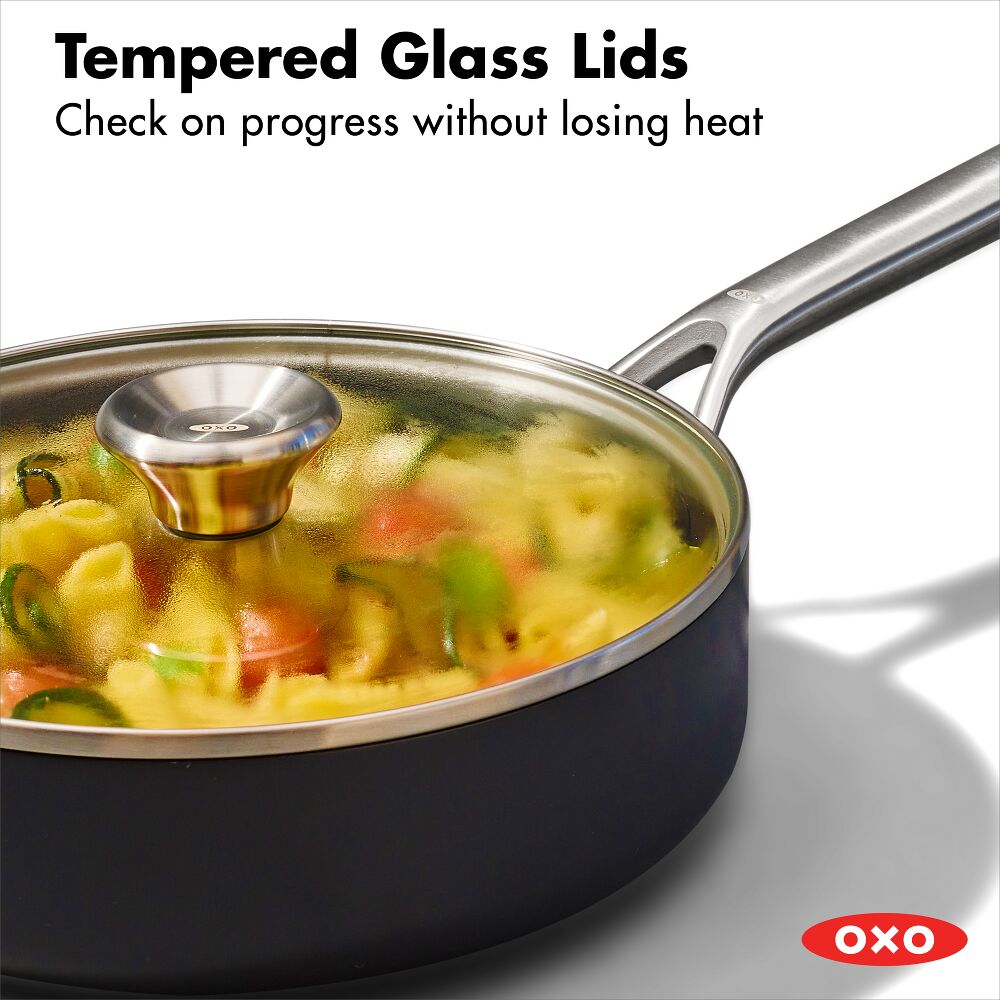 Ceramic Professional Non-Stick 3-Quart Sauté Pan with Lid F5