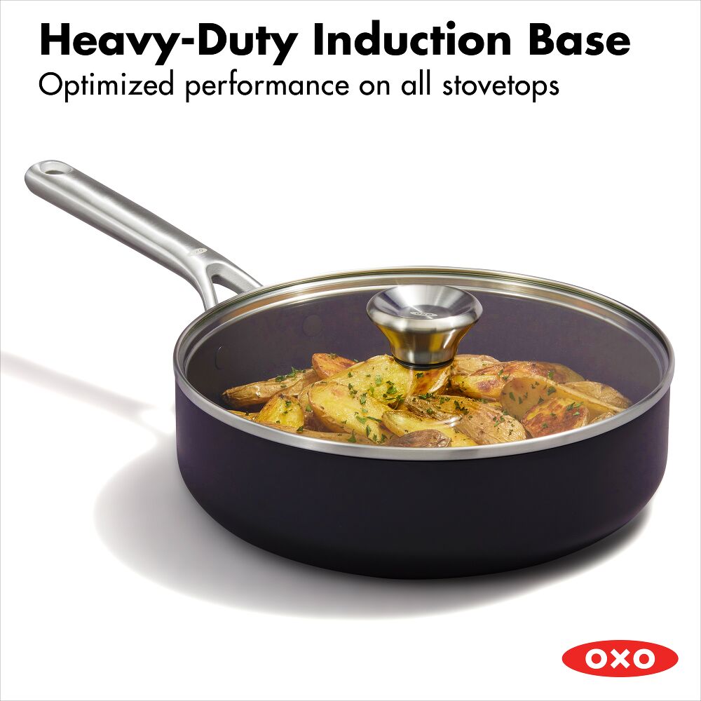 Ceramic Professional Non-Stick 3-Quart Sauté Pan with Lid M5