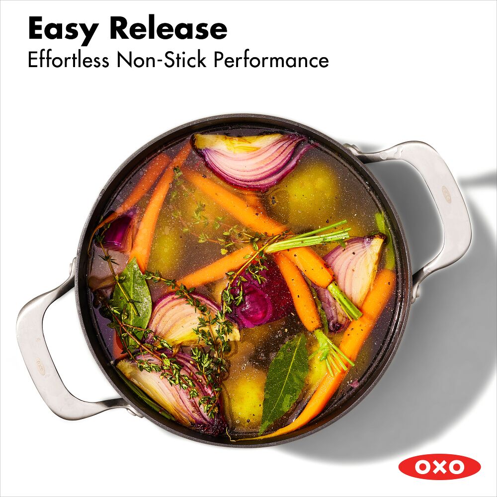 Ceramic Professional Non-Stick 5QT Stock Pot with Lid Q5