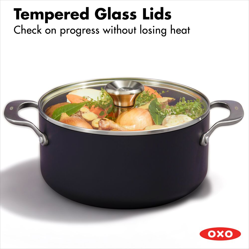 Ceramic Professional Non-Stick 5QT Stock Pot with Lid Q5