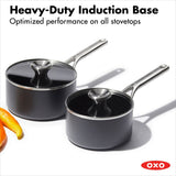 Ceramic Professional Non-Stick 4-Piece Saucepan Set (1.7 Qt & 2.3 Qt) O2