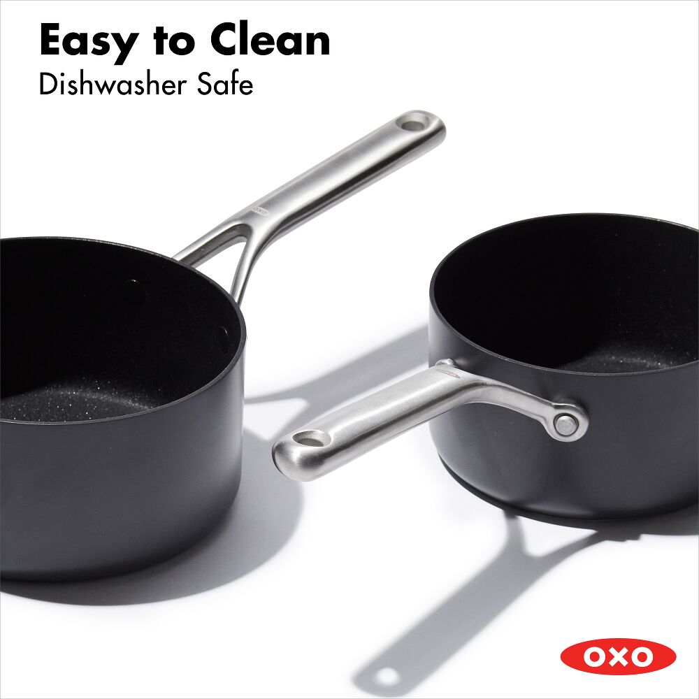 Ceramic Professional Non-Stick 4-Piece Saucepan Set (1.7 Qt & 2.3 Qt) O2