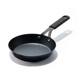 Carbon Steel Obsidian Series 8-Inch Frypan with Silicone Sleeve E5