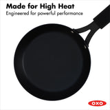Carbon Steel Obsidian Series 8-Inch Frypan with Silicone Sleeve E5