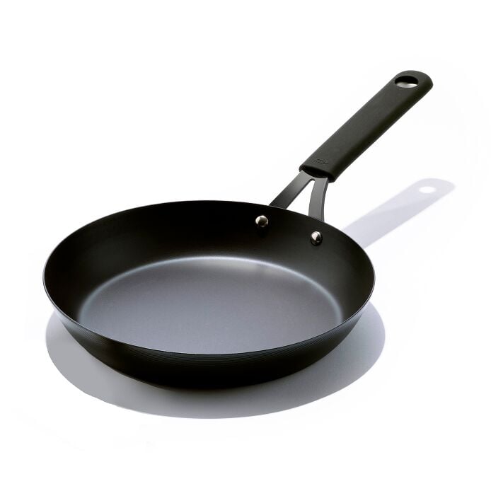 Carbon Steel Obsidian Series 10-Inch Frypan with Silicone Sleeve N6
