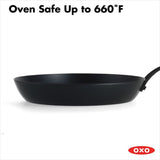 Carbon Steel Obsidian Series 10-Inch Frypan with Silicone Sleeve N6