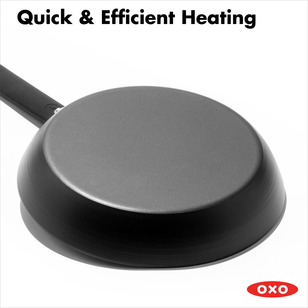 OXO Carbon Steel Obsidian Series 12-Inch Frypan with Silicone Sleeve A5