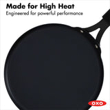 Obsidian Carbon Steel 10-Inch Crêpe Pan with Silicone Sleeve L6