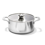 Stainless Steel Mira Series 5.2qt Casserole And Lid Q5
