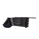 7 Piece Plastic Measuring Spoons - Black N6
