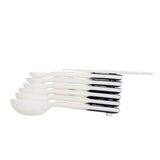 7 Piece Plastic Measuring Spoons - White N4
