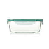 Smart Seal 8 Cup Glass Rectangle Container - Teal D4