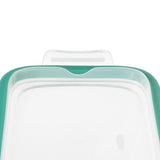 Smart Seal 8 Cup Glass Rectangle Container - Teal D4