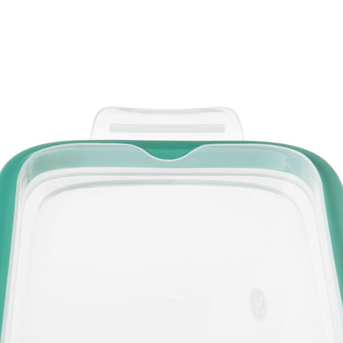 Smart Seal 8 Cup Glass Rectangle Container - Teal D4