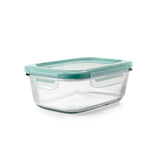 Smart Seal 3.5 Cup Glass Rectangle Container - Teal G6