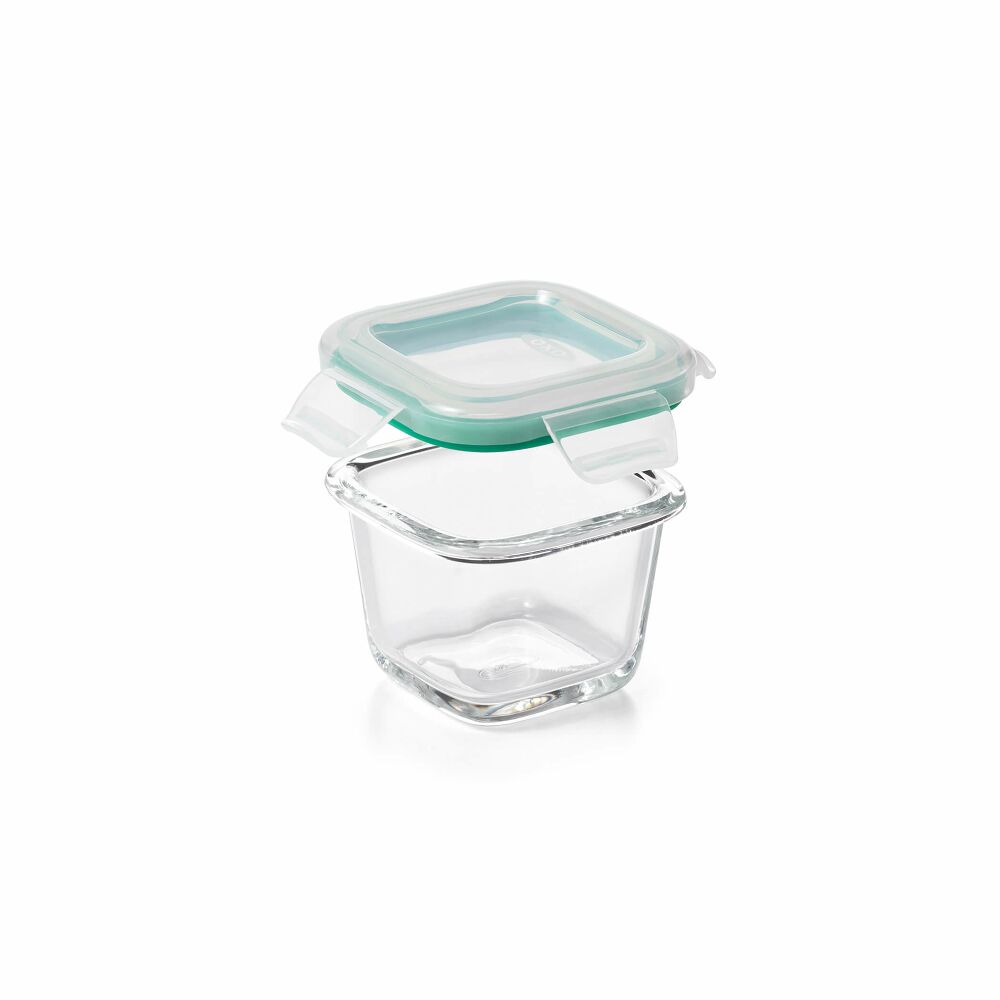 4 Piece Smart Seal Glass Mini Square Container Set J7