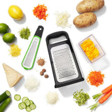 Etched Box Grater With Removable Zester O5