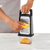 Etched Box Grater With Removable Zester O5