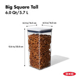 POP Container - Big Square Tall (6.0 Qt.) D3