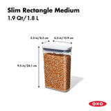 POP Container - Slim Rectangle Medium (1.9 Qt.) A9