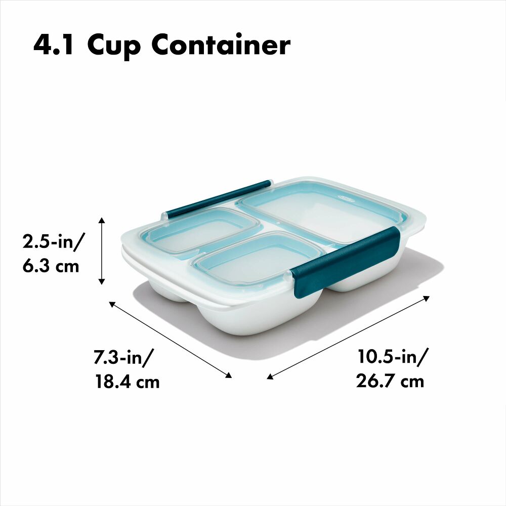 Prep & Go 4.1-Cup Divided Container T6