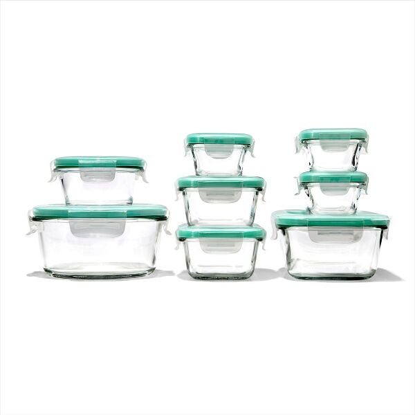 16 Piece Glass Smart Seal Everyday Container Set F6