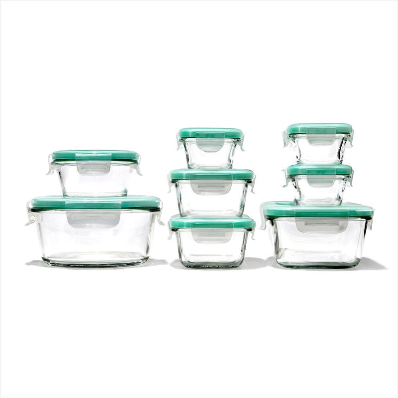 16 Piece Glass Smart Seal Everyday Container Set F6