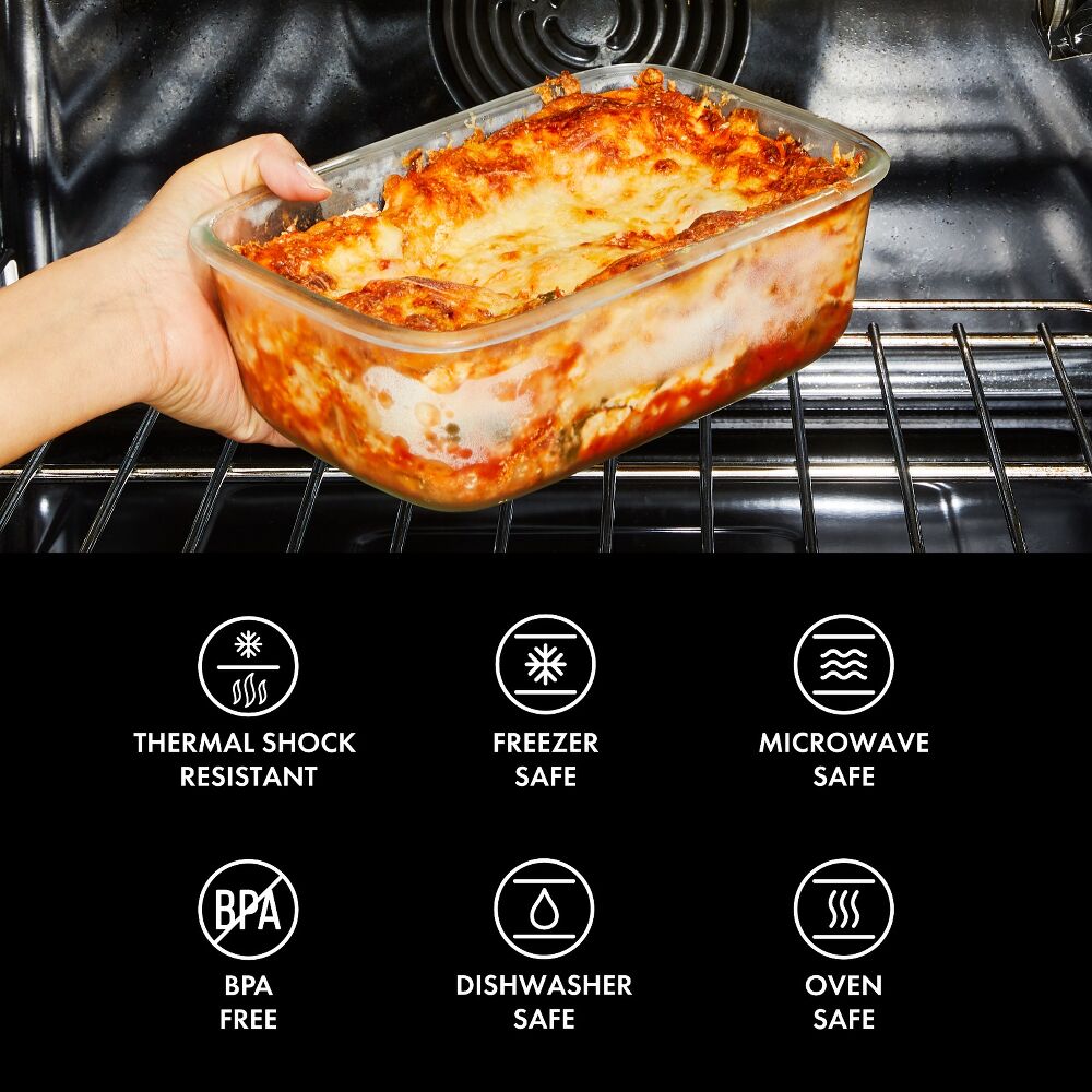 16 Piece Glass Smart Seal Everyday Container Set F6