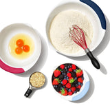 3 Piece Mixing Bowl Set New Colored Handles S5