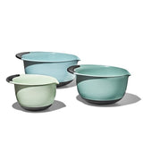 3 Piece Mixing Bowl Set - Cadet Blue, Tower Grey, Jade R7