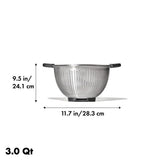 Stainless Steel 3 qt./ 2.8L Colander N3