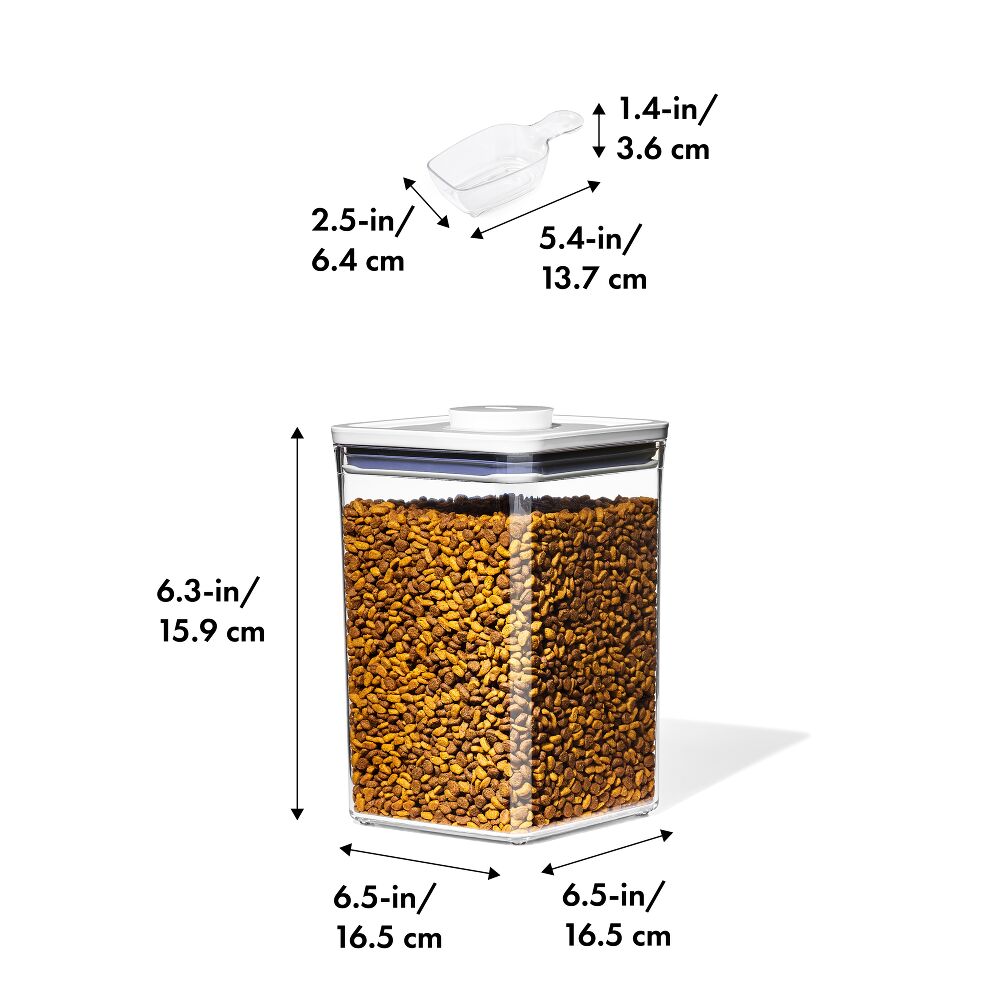 OXO Good Grips Pet POP Container – 4.4 Qt/4.2 L with Scoop M0