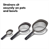 OXO Good Grips 3 Piece Strainer Set R1