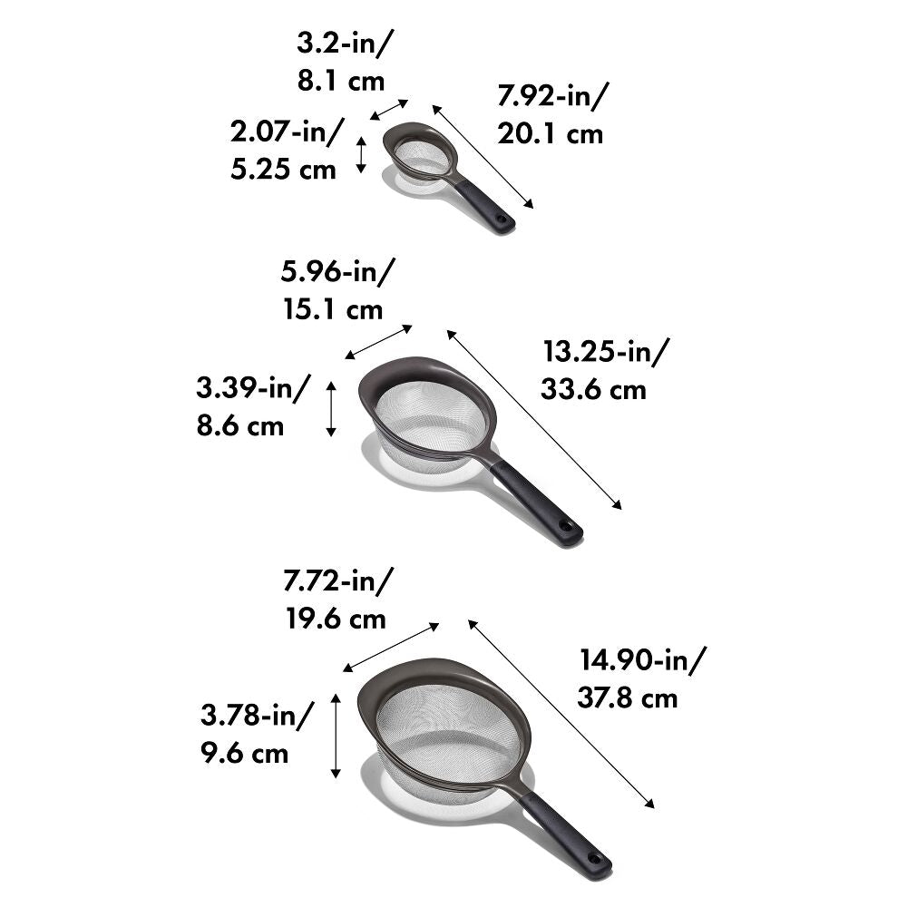 OXO Good Grips 3 Piece Strainer Set R1