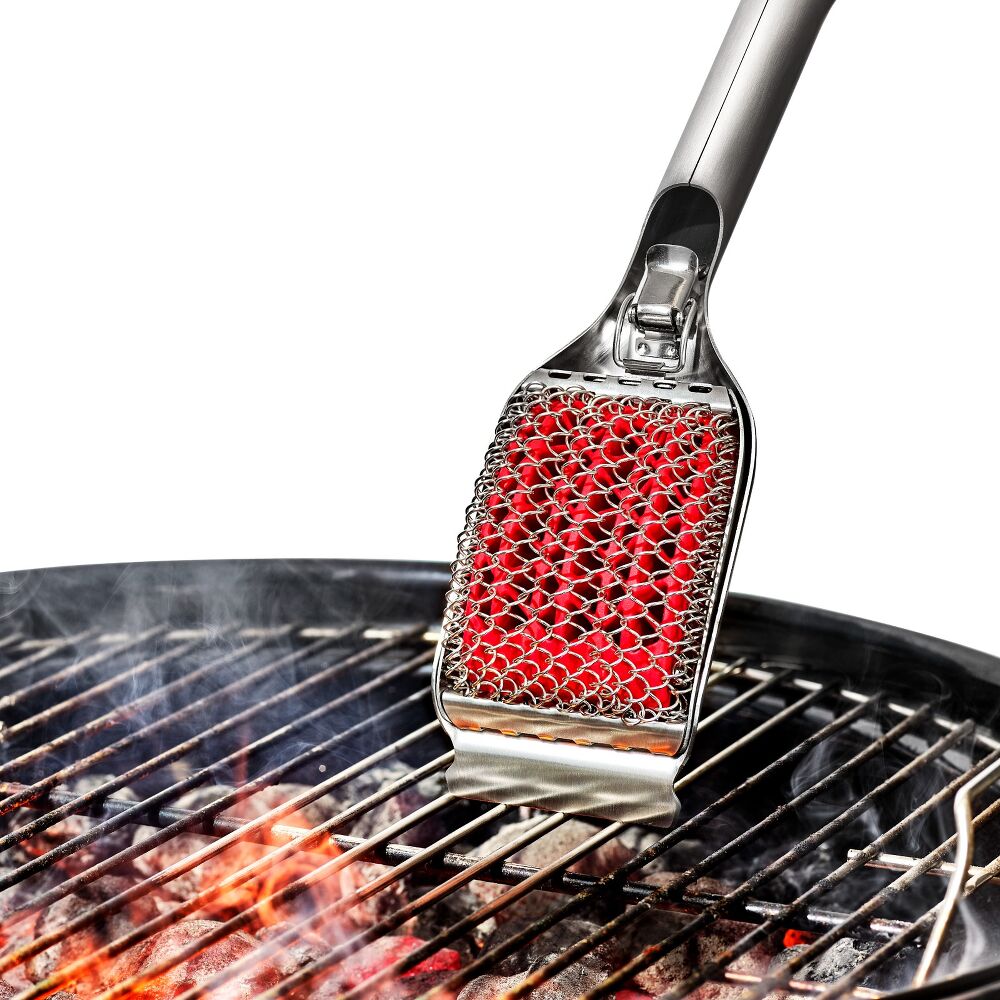 Coiled Grill Brush With Replaceable Head V5