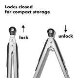 2-Piece Tongs with Nylon Heads Set X7