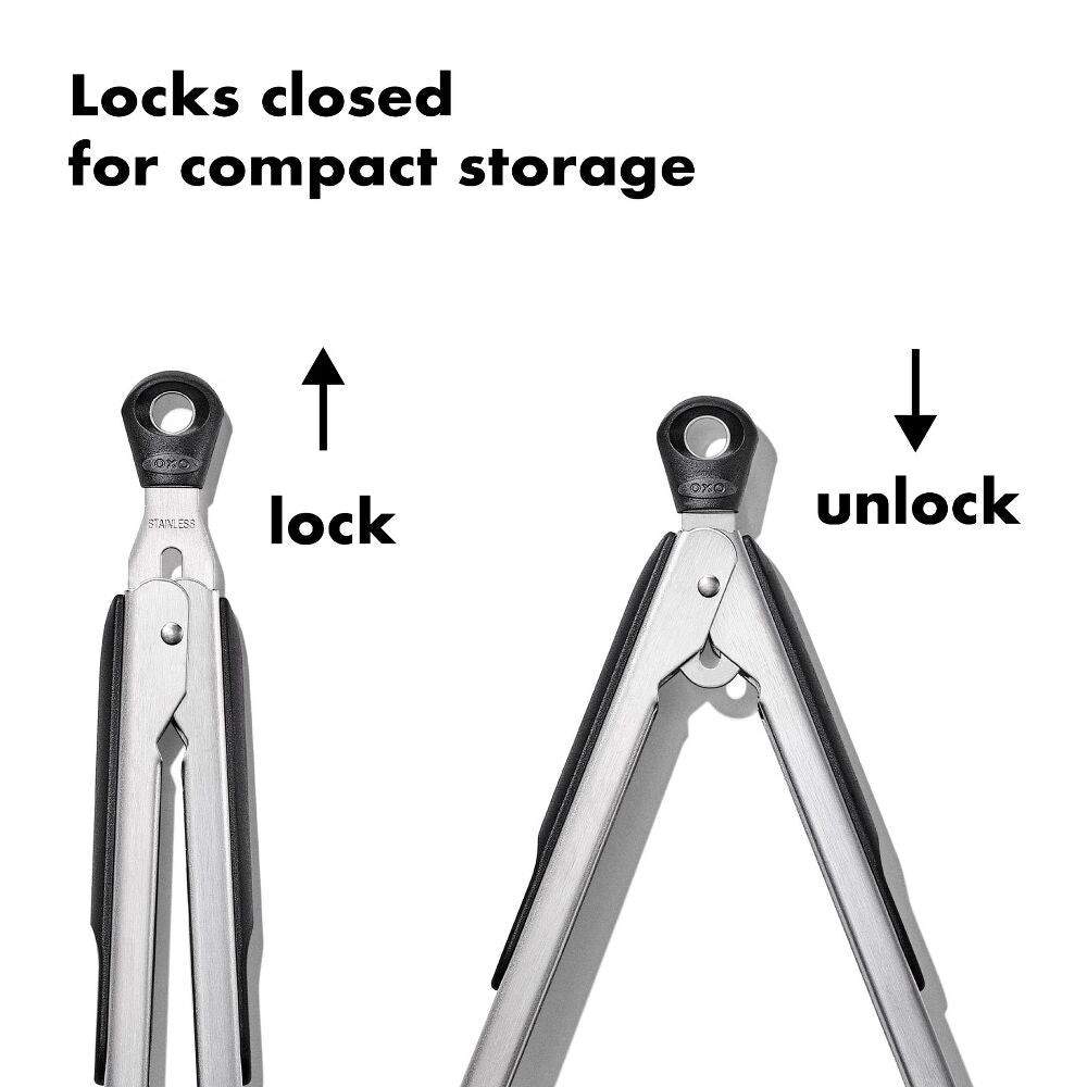 2-Piece Tongs with Nylon Heads Set X7