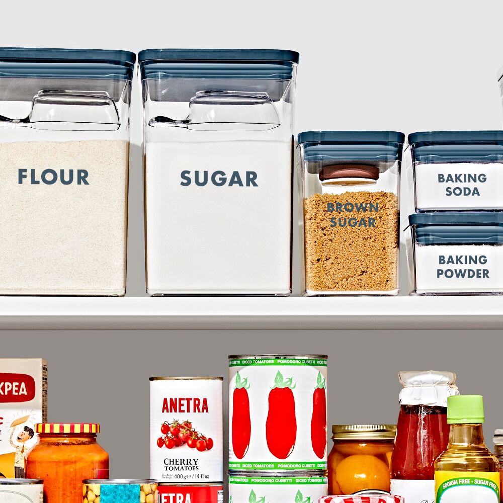 8-Piece Prelabeled Baking POP Container Set G8