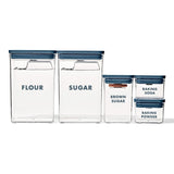 8-Piece Prelabeled Baking POP Container Set G8