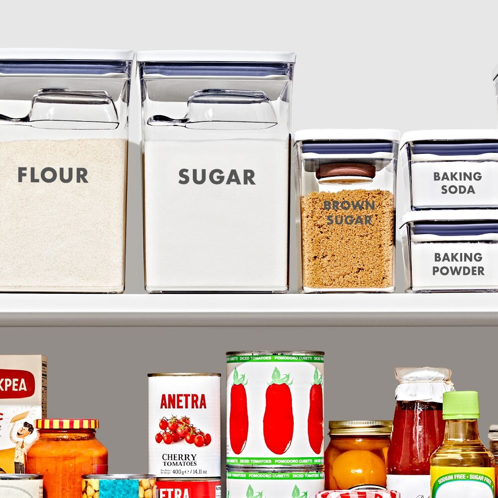 8-Piece Prelabeled Baking POP Container Set G8